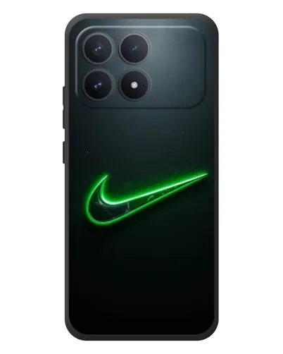 Чехол для Xiaomi Poco F8 Pro с картинкой «Неоновый контур Nike» Чехол для Xiaomi Poco F8 Pro с картинкой «Неоновый контур Nike»