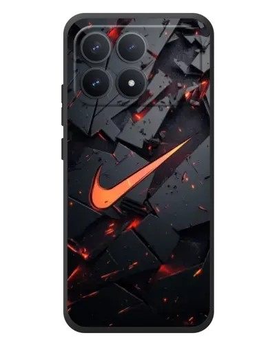 Чехол для Xiaomi Poco F8 Pro с картинкой «Nike — эффект разломов» Чехол для Xiaomi Poco F8 Pro с картинкой «Nike — эффект разломов»