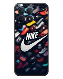 Чехол для Xiaomi Poco F8 Pro с картинкой «Коллекция кроссовок Nike»