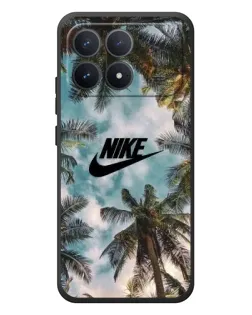 Чехол для Xiaomi Poco F8 Pro с картинкой «Тропический принт Nike»