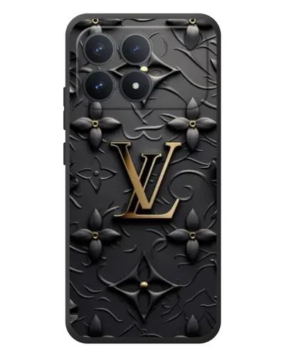 Чехол для Xiaomi Poco F8 Pro с картинкой «Кожаная текстура LV»
