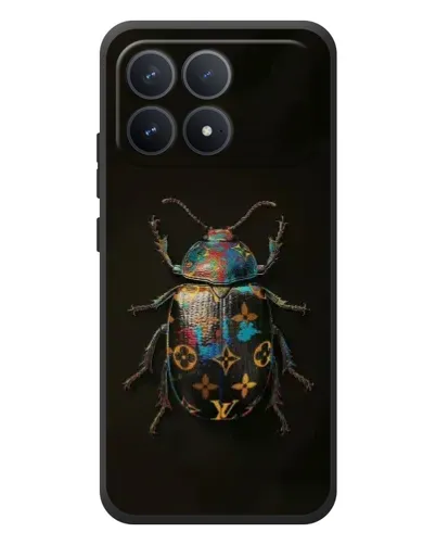 Чехол для Xiaomi Poco F8 Pro с картинкой «LV — мраморный принт»