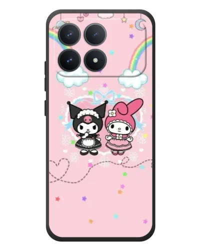 Чехол для Xiaomi Poco F8 Pro с картинкой «My Melody и Kuromi» Чехол для Xiaomi Poco F8 Pro с картинкой «My Melody и Kuromi»