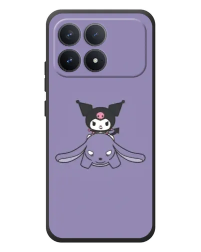Чехол для Xiaomi Poco F8 Pro с картинкой «Kuromi на лиловом фоне» Чехол для Xiaomi Poco F8 Pro с картинкой «Kuromi на лиловом фоне»