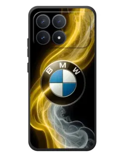 Чехол для Xiaomi Poco F8 Pro с картинкой «Золотистый дым BMW»