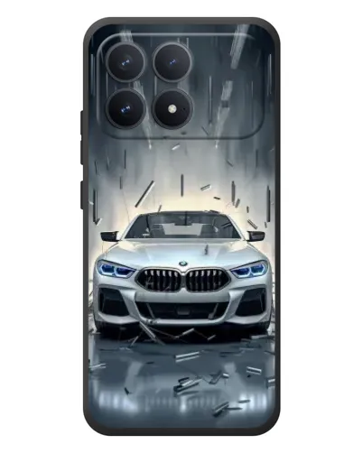 Чехол для Xiaomi Poco F8 Pro с картинкой «BMW в свете фар» Чехол для Xiaomi Poco F8 Pro с картинкой «BMW в свете фар»