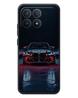Чехол для Xiaomi Poco F8 Pro с картинкой «BMW на мокрой дороге»