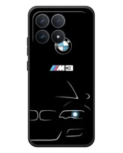 Чехол для Xiaomi Poco F8 Pro с картинкой «Минималистичный принт BMW M3»