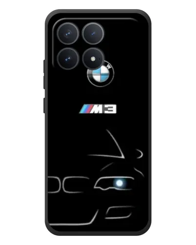 Чехол для Xiaomi Poco F8 Pro с картинкой «Минималистичный принт BMW M3» Чехол для Xiaomi Poco F8 Pro с картинкой «Минималистичный принт BMW M3»