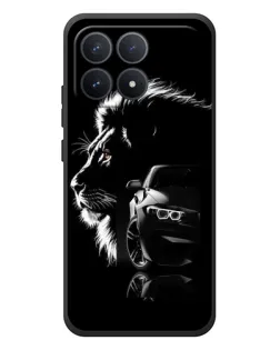Чехол для Xiaomi Poco F8 Pro с картинкой «BMW и лев»