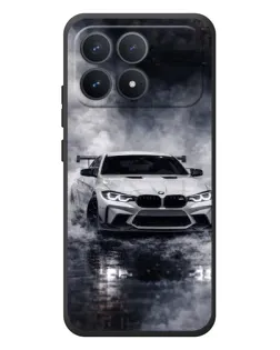 Чехол для Xiaomi Poco F8 Pro с картинкой «BMW сквозь туман»