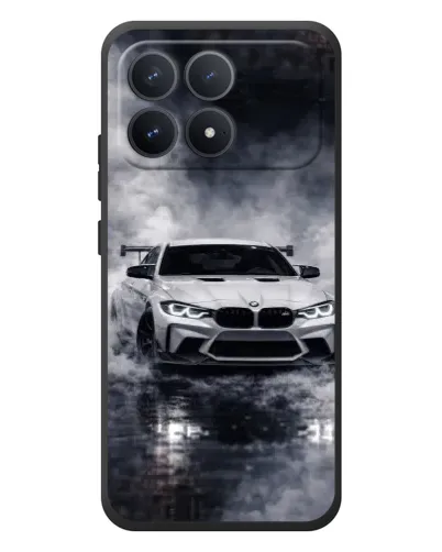 Чехол для Xiaomi Poco F8 Pro с картинкой «BMW сквозь туман» Чехол для Xiaomi Poco F8 Pro с картинкой «BMW сквозь туман»