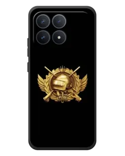 Чехол для Xiaomi Poco F8 Pro с картинкой «PUBG — оранжевый градиент»