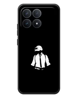 Чехол для Xiaomi Poco F8 Pro с картинкой «PUBG — белый шлем»