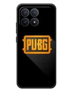 Чехол для Xiaomi Poco F8 Pro с картинкой «PUBG — рамка лого»