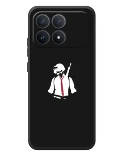 Чехол для Xiaomi Poco F8 Pro с картинкой «PUBG — силуэт воина»