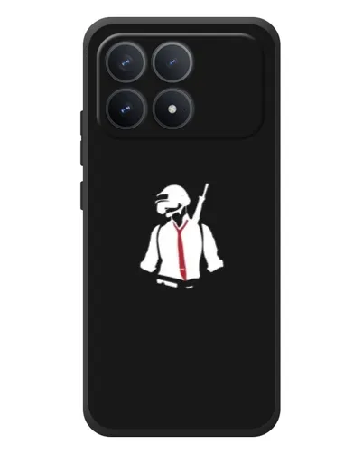 Чехол для Xiaomi Poco F8 Pro с картинкой «PUBG — силуэт воина» Чехол для Xiaomi Poco F8 Pro с картинкой «PUBG — силуэт воина»