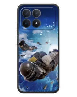 Чехол для Xiaomi Poco F8 Pro с картинкой «Десант PUBG — прыжок»