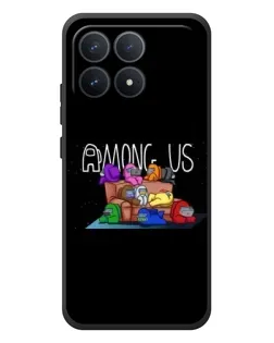 Чехол для Xiaomi Poco F8 Pro с картинкой «Логотип Among Us»