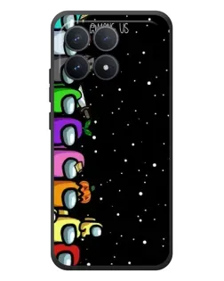 Чехол для Xiaomi Poco F8 Pro с картинкой «Команда Among Us»