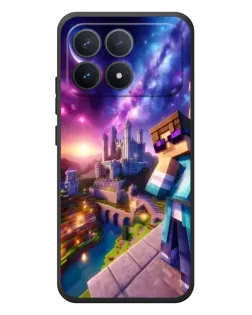 Чехол для Xiaomi Poco F8 Pro с картинкой «Стив и космос»