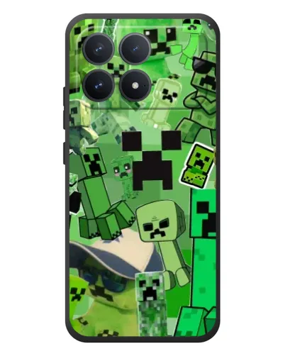 Чехол для Xiaomi Poco F8 Pro с картинкой «Криперы Minecraft» Чехол для Xiaomi Poco F8 Pro с картинкой «Криперы Minecraft»
