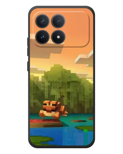 Чехол для Xiaomi Poco F8 Pro с картинкой «Майнкрафт закат солнца» Чехол для Xiaomi Poco F8 Pro с картинкой «Майнкрафт закат солнца»
