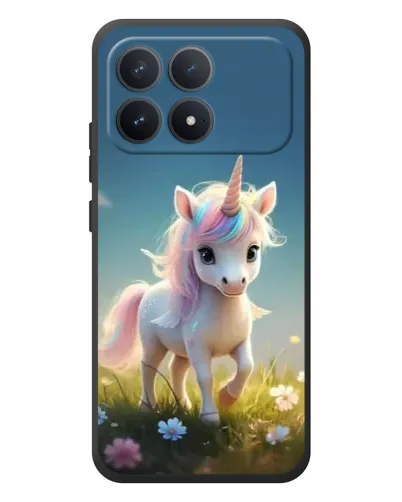 Чехол для Xiaomi Poco F8 Pro с картинкой «Единорог на поляне» Чехол для Xiaomi Poco F8 Pro с картинкой «Единорог на поляне»
