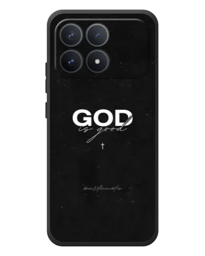 Чехол для Xiaomi Poco F8 Pro с картинкой «GOD — Бог над всем»