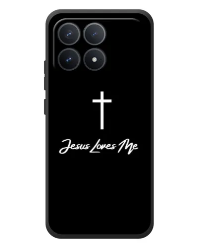 Чехол для Xiaomi Poco F8 Pro с картинкой «Иисус любит тебя»