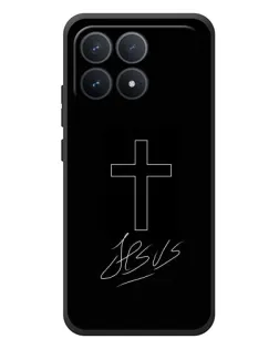 Чохол для Xiaomi Poco F8 Pro з картинкою «Графічний хрест Jesus»
