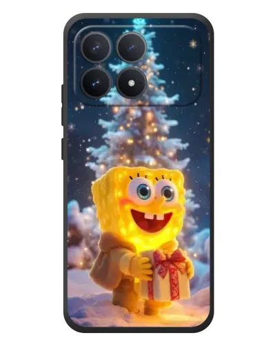 Чехол для Xiaomi Poco F8 Pro с картинкой «Рождественский Спанч Боб» Чехол для Xiaomi Poco F8 Pro с картинкой «Рождественский Спанч Боб»