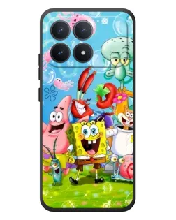 Чохол для Xiaomi Poco F8 Pro з картинкою «Губка Боб та друзі»