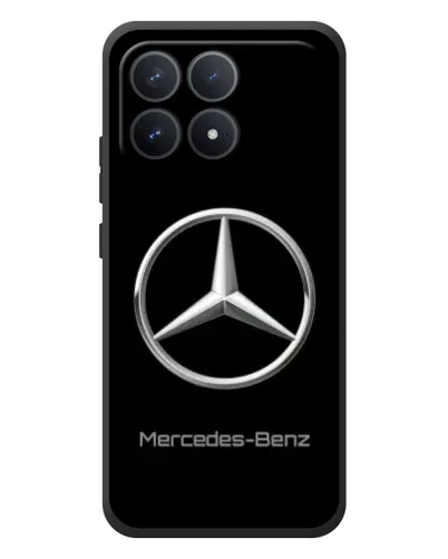 Чехол для Xiaomi Poco F8 Pro с картинкой «Mercedes Silver Logo»