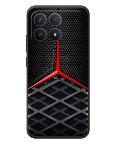 Чехол для Xiaomi Poco F8 Pro с картинкой «Mercedes Carbon Grid»