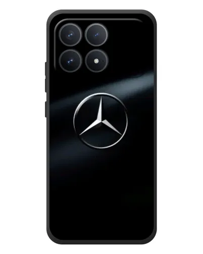Чехол для Xiaomi Poco F8 Pro с картинкой «Mercedes на металле» Чехол для Xiaomi Poco F8 Pro с картинкой «Mercedes на металле»