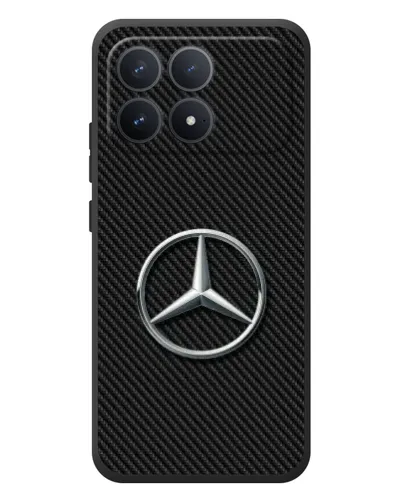 Чехол для Xiaomi Poco F8 Pro с картинкой «Карбоновый Mercedes стиль» Чехол для Xiaomi Poco F8 Pro с картинкой «Карбоновый Mercedes стиль»