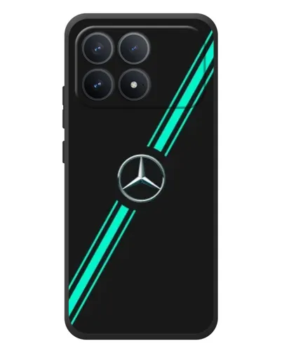 Чехол для Xiaomi Poco F8 Pro с картинкой «Спортивные линии Mercedes» Чехол для Xiaomi Poco F8 Pro с картинкой «Спортивные линии Mercedes»