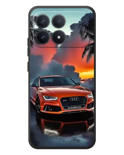Чехол для Xiaomi Poco F8 Pro с картинкой «Audi — закат» Чехол для Xiaomi Poco F8 Pro с картинкой «Audi — закат»