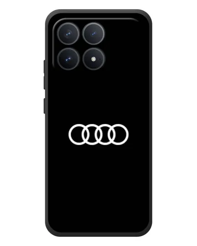 Чехол для Xiaomi Poco F8 Pro с картинкой «Audi White Logo» Чехол для Xiaomi Poco F8 Pro с картинкой «Audi White Logo»
