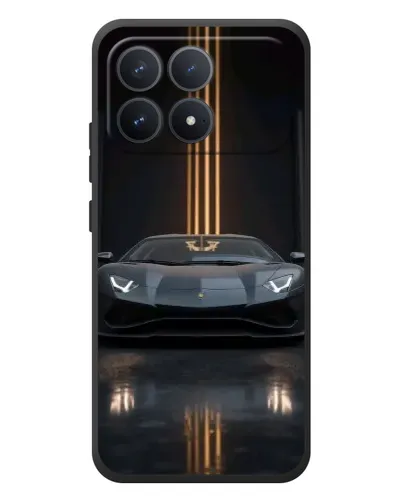 Чехол для Xiaomi Poco F8 Pro с картинкой «Lamborghini золотые линии» Чехол для Xiaomi Poco F8 Pro с картинкой «Lamborghini золотые линии»