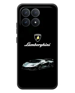 Чехол для Xiaomi Poco F8 Pro с картинкой «Логотип Lamborghini классика»