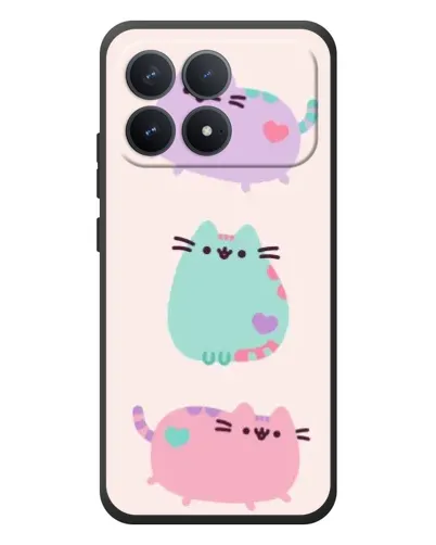 Чехол для Xiaomi Poco F8 Pro с картинкой «Pusheen трио» Чехол для Xiaomi Poco F8 Pro с картинкой «Pusheen трио»