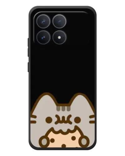 Чехол для Xiaomi Poco F8 Pro с картинкой «Пушин на черном» Чехол для Xiaomi Poco F8 Pro с картинкой «Пушин на черном»