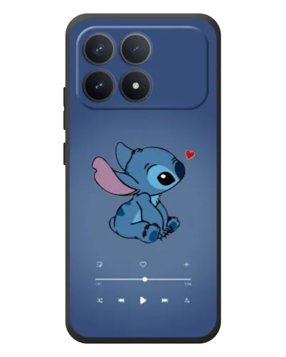 Чехол для Xiaomi Poco F8 Pro с картинкой «Музыкальный Stitch»