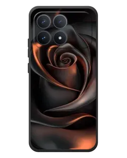 Чехол для Xiaomi Poco F8 Pro с картинкой «Шелковая черная роза»