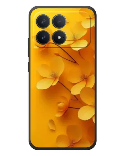 Чехол для Xiaomi Poco F8 Pro с картинкой «Золотые лепестки»