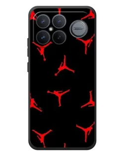 Чохол для Xiaomi Poco F8 Ultra з картинкою «Jordan Red Pattern»