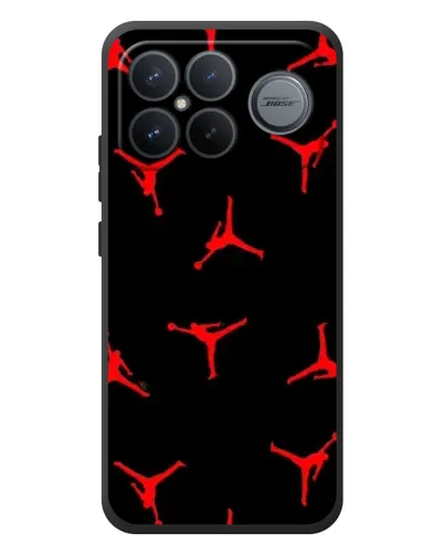 Чохол для Xiaomi Poco F8 Ultra з картинкою «Jordan Red Pattern»