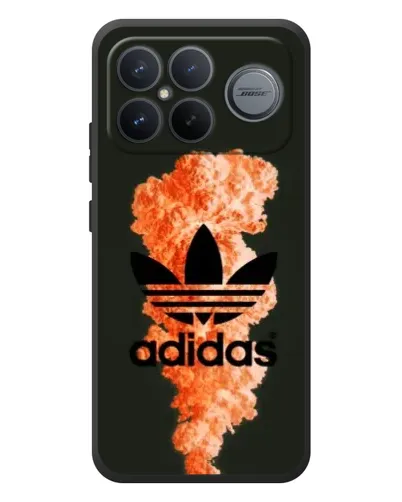 Чехол для Xiaomi Poco F8 Ultra с картинкой «Оранжевый дым Adidas» Чехол для Xiaomi Poco F8 Ultra с картинкой «Оранжевый дым Adidas»